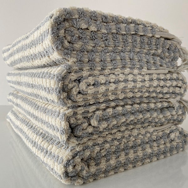 Gray Turkish Bath Towel 36x70, Soft Towel, Organic Cotton Towel, Spa Towel, Bath Decor Towel, Pool Towel, Turkish Beach Towel, Thick Towel