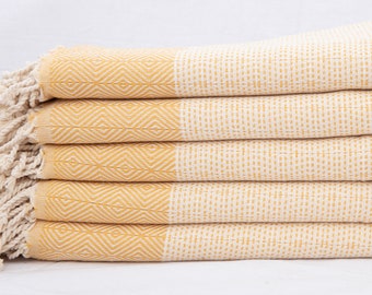 40x70 Diamond Turkish Towel, Natural Bath Towel, Turkish Beach Towel, Quick Dry Towel, Bachelorette Towel, Peshtemal, Hammam Towel