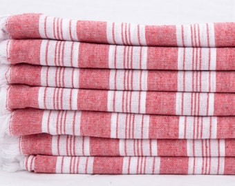 Turkish Beach Towel, 36x67 Red Bath Towel, Bridesmaid gift, Bachelorette Towel, Wedding Gifts, Yoga Towel, Hammam Towel, Wholesale Towel