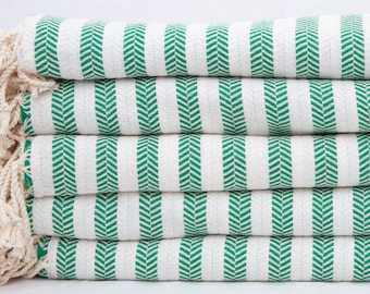 Personalized Turkish Beach Towel, 40x70 Green Bath Towel, Quick Dry Towel, Peshtemal, Hammam Towel,  Bachelorette Favor, Wholesale Towel