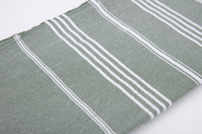 Serviette turque personnalisée, serviette de plage à séchage rapide, serviette de bain turc vert foncé, serviette en gros, cadeau de demoiselle d'honneur, serviette de piscine EVJF image 5