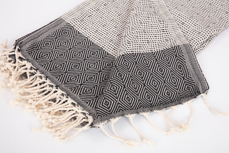Organic Turkish Towel 40x70 Black Turkish Bath Towel Sand - Etsy