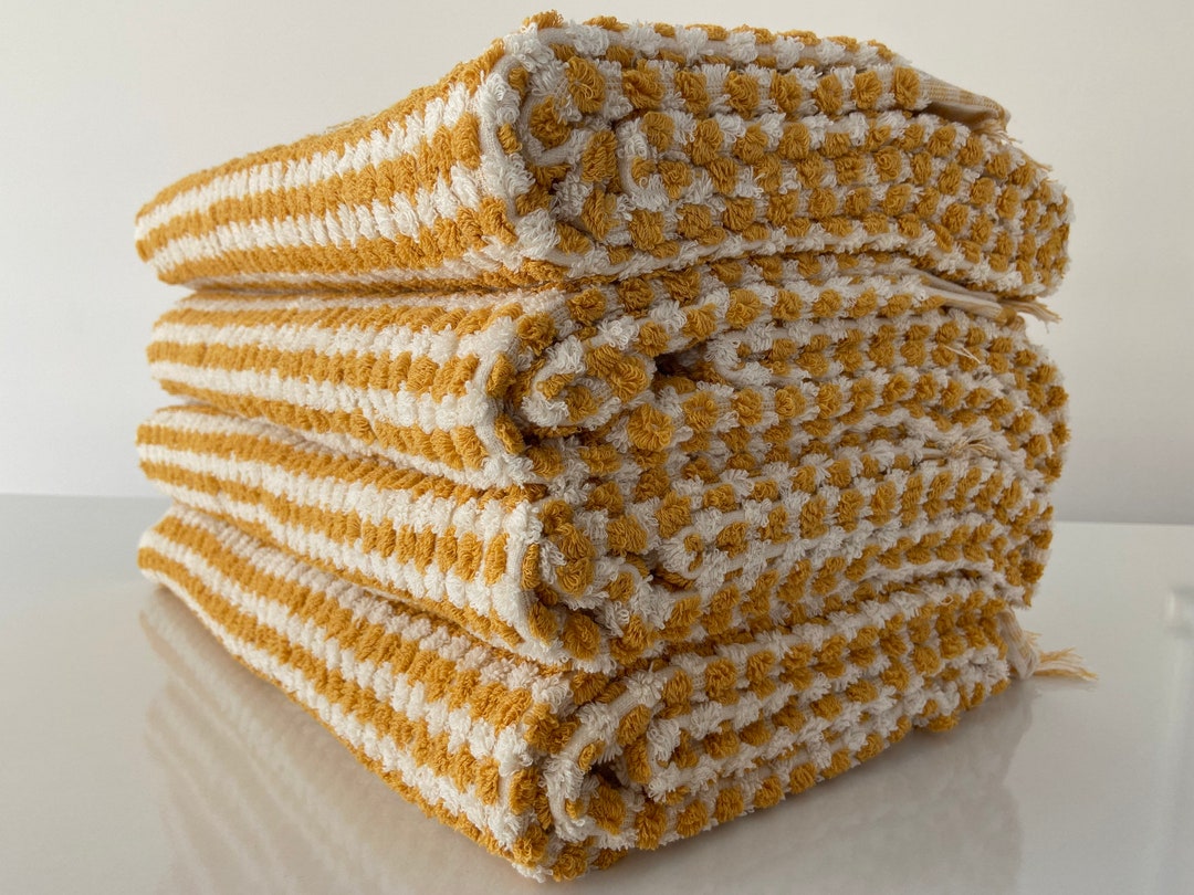 Natural Cotton Terry Dish Cloths Dish Rags, Soft And Absorbent