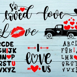 Valentines Day SVG, Love SVG, Heart SVG, Valentine cut file, Valentine clipart, svg files for silhouette, files for cricut, svg, dxf, eps
