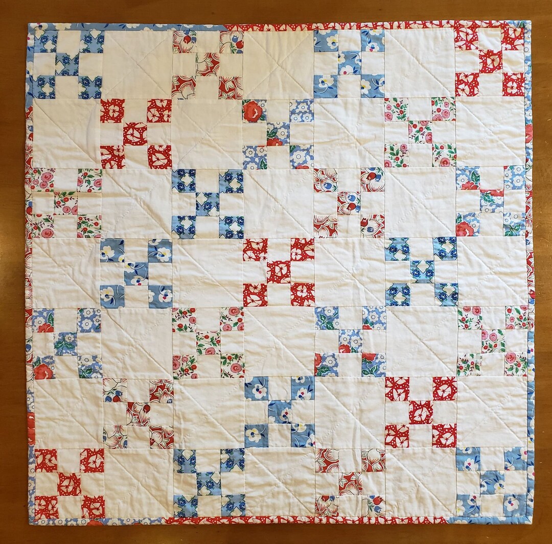 Handquilted Baby Quilt Etsy
