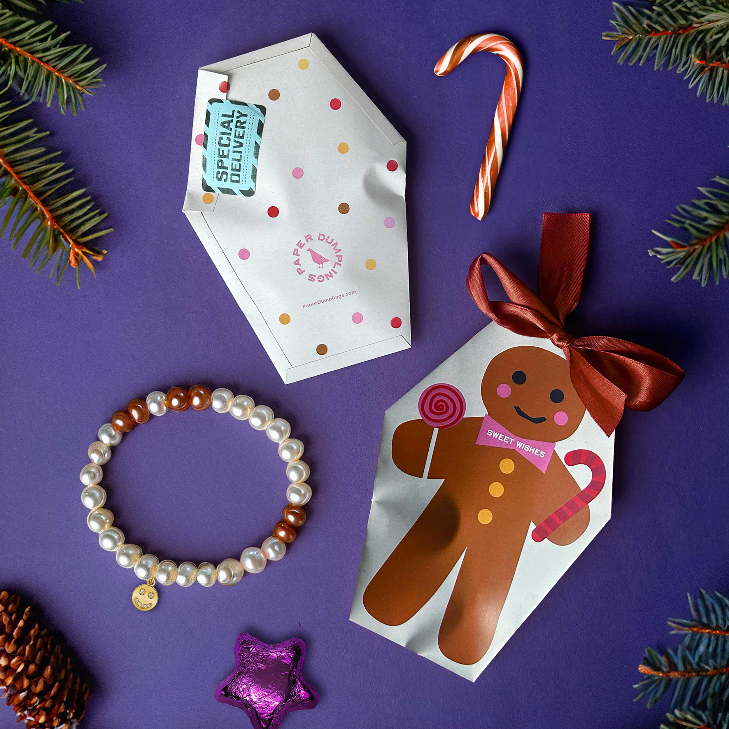 Gingerbread Man (single) - an Inside-out Greeting Card That Doubles as ...