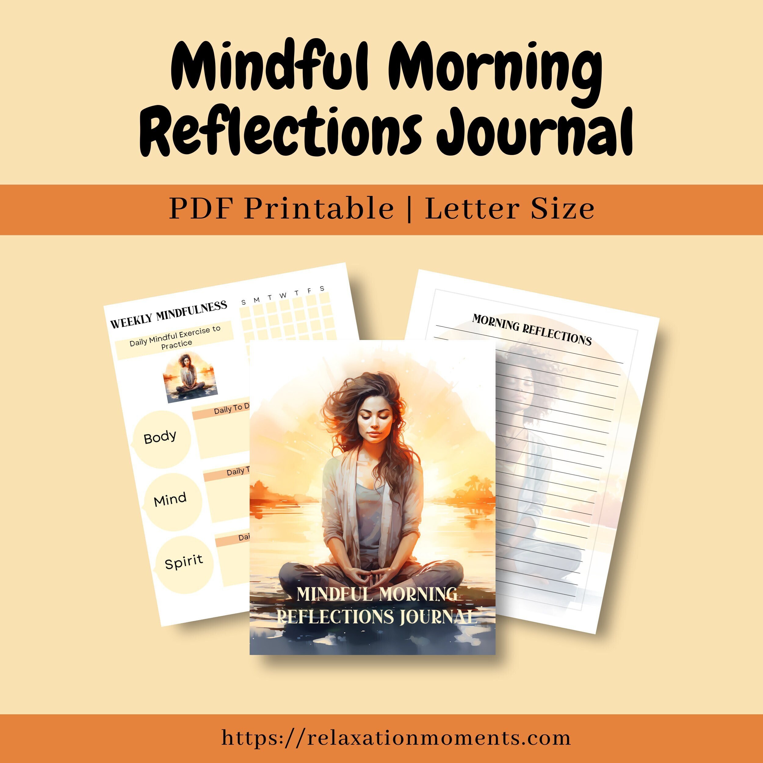 Journal de gratitude et de réflexions Greige