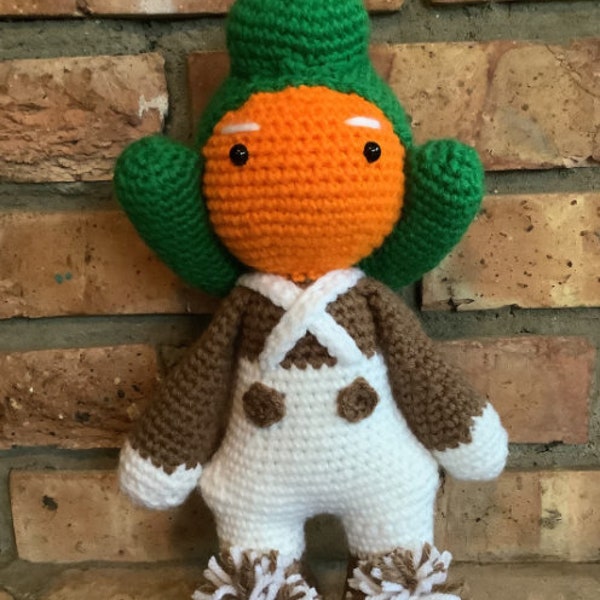 PATTERN - Orange Candy Employee Amigurumi Crochet