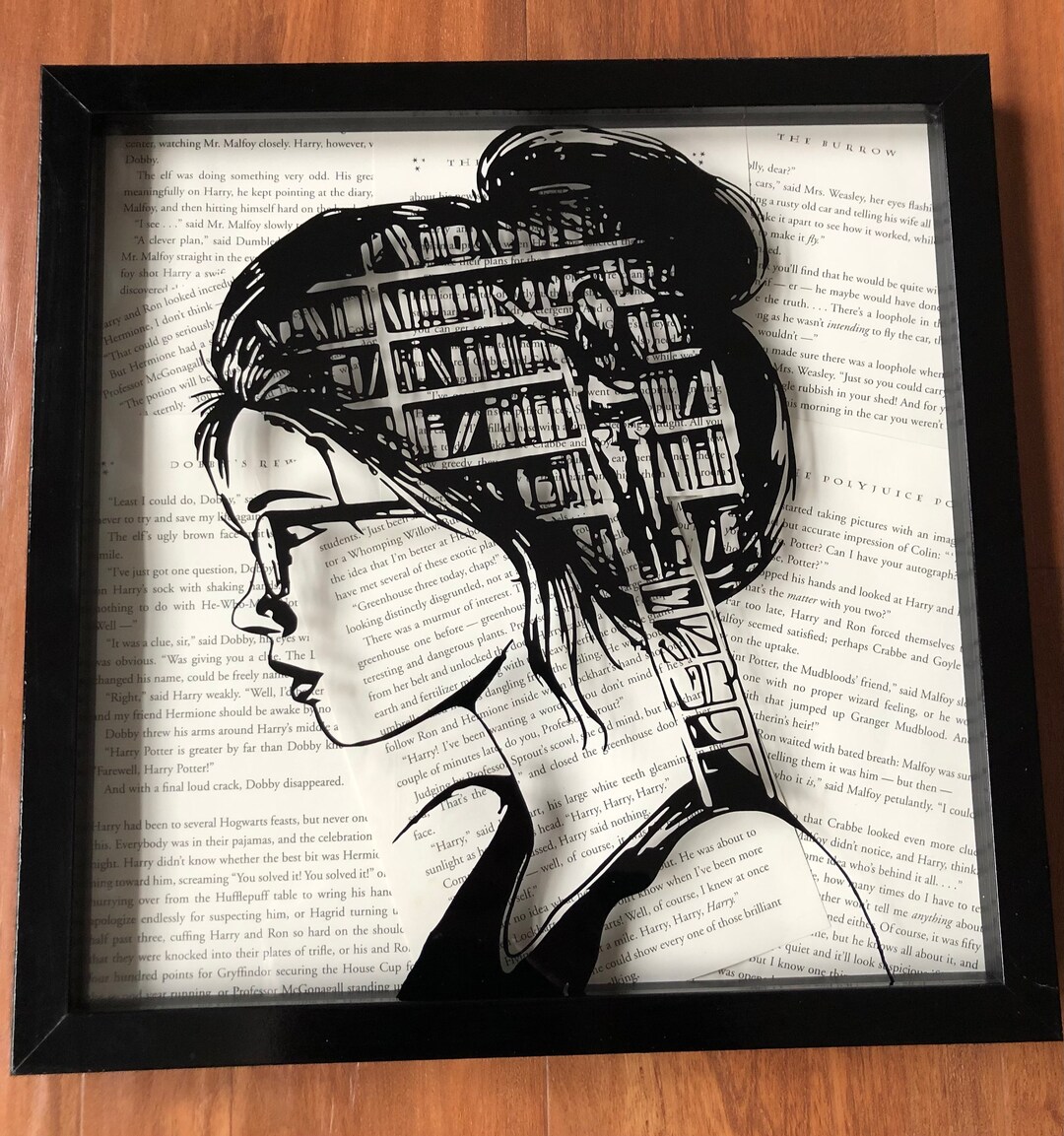 Girl Who Loves Books Shadow Box/ Harry Potter Shadow Box Etsy