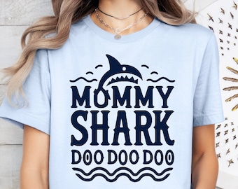 Mama Hai Doo Doo Doo Shirt, Hai Familie Shirts, Mama Hai Shirt, Mama Hai, Mutter Hai, süße Mutter Shar, Hai Geburtstagsparty,Hai-Shirts