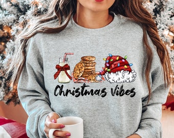 Retro Christmas Vibes shirt, Christmas Vibes cookie Tee, Christmas shirt,Santa Christmas shirt,Funny Christmas Shirt, santa Shirt,