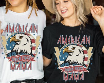 4. Juli, amerikanisches Mama Shirt, 4. Juli Shirt, Familiengeschenk, amerikanisches Familienhemd, Unabhängigkeitstag, patriotisches Shirt, Memorial Day