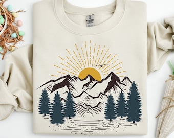Mountains Shirt, Hiking Shirt, Camping Shirt, Nature T Shirt, Adventure Shirt, Camping Girls Shirt, Nature Lovers Gift, Man Camping Shirt