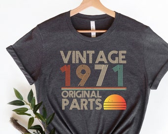 1971 Birthday T-Shirt, Vintage 1971 shirt, 50 Years Old Shirt, 50th Birthday Shirt, 50th Birthday, 50th Birthday Gift For Women and Men