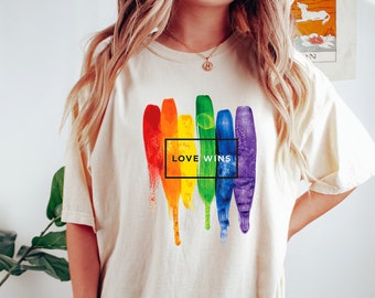 Love Wins Shirt, LGBTQ+ Shirt, Love is Love Shirt,pride rainbow shirt, LGBT Shirt, Pride Shirt,Western Pride Shirt, Equality Shirt