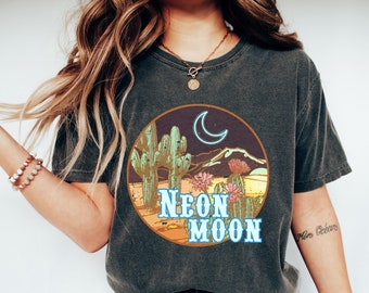 Neon Moon shirt, classic country shirt, music shirt, Music Festival Shirt, Country Music Tee,Moon Shirt, Summer Shirt, Concert Neon Moon Tee