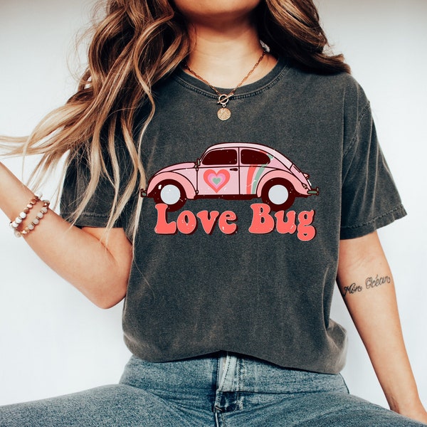 Love Bug T-shirt, Vintage Car Shirt, Vintage T Shirt, Car Shirt, Classic Car Shirt, Vintage Car Lover, Halloween Shirt, Valentines Day Gift