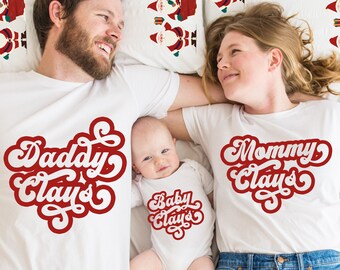 Mommy Claus,Daddy Claus Shirt, Funny Christmas  Claus Shirt,Claus matching  Shirts, Santa mommy Shirts, Holiday Shirt, Funny Santa Shirt,