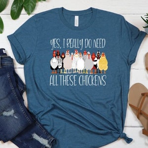 Funny Women&#39;s Shirt, Chicken Lady, Chicken Lover, Farm Shirt,Funny Farmer Shirt, Chicken Lover Shirt, Country Woman Shirt, Mama Chickens