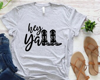 Y'ALL Boots Shirt, Cowboy boots tshirt, Texas tshirt, Cowboy boots shirts, cowboy shirt, Cowgirl shirt, Yeehaw Shirt, Rodeo Shirt