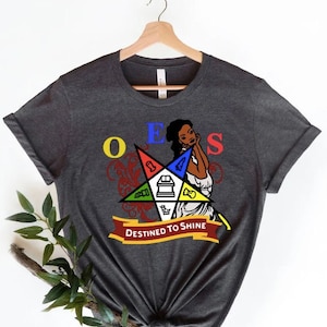 OES Destined To Shine Shirt, Order Of The Eastern Star Shirt, Gift for Eastern Star, OES Shirt, Eastern Star Shirt, Logo Oes Shirt