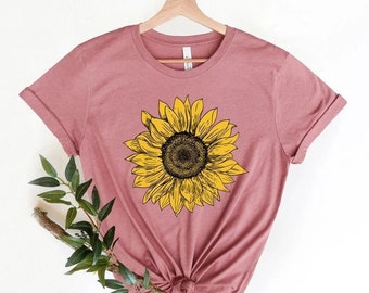 Wildblumen, Natur, Rosen, Positive Vibes Shirt, Gänseblümchen, Sonnenblumen Shirt | Inspirierendes Shirt, Be Kind, Garten Shirt, Blumen Shirt, Blumen Shirt