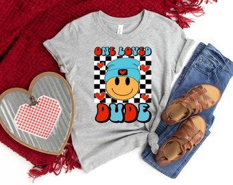 Kids Valentine Outfit,Love Shirt, Valentine boys Shirts,Kids Valentines Shirt,Happy Valentines Day,One Loved Dude shirt,Boy Valentine Shirt