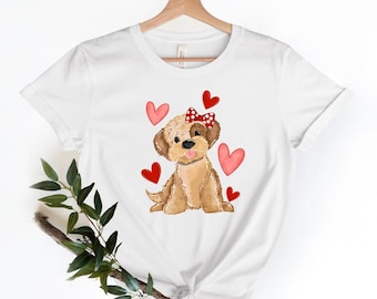 Kids Valentines Shirt, Personalized Valentine Girl Shirts, Girl Gift Shirt,Girl Valentine Shirt, Kids Valentine Outfit, Puppy Love Shirt
