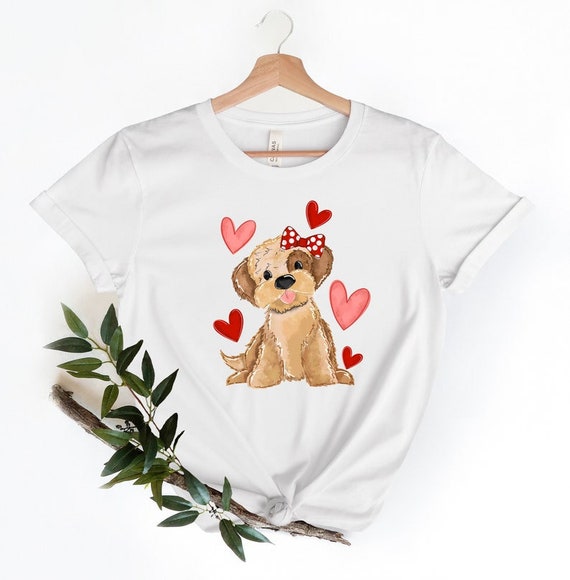 Kids Valentines Shirt, Personalized Valentine Girl Shirts, Girl Gift Shirt,Girl Valentine Shirt, Kids Valentine Outfit, Puppy Love Shirt