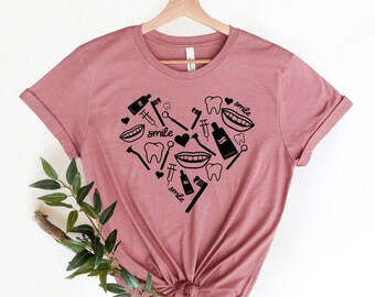Valentines day shirt, Dental Assistant, Dental Hygienist, Hygienist Shirt, Hygienist Tshirt, Dental Gift,Funny Dentist Shirt, Dental Shirt