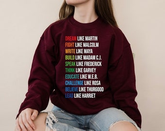 African American Sweatshirt,Black History Sweatshirt,I have a dream Sweatshirt,Dream Like Martin Sweatshirt,Martin Luther King Jr Sweatshirt
