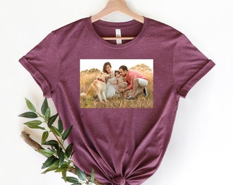 Custom Photo shirt, Family Picture Tee, Holiday Gift, Birthday photo Shirt, Custom Shirt, Custom Picture Tshirt