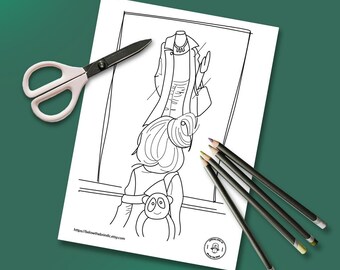 Printable Digital Coloring Page for All - Hand Drawn / Custom ...