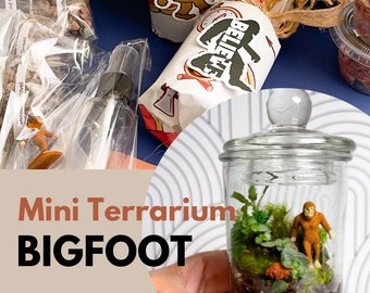 DIY Kit for Adults Bigfoot Terrarium Kit Moss Art Date Night Game Night Party Activities Friendsgiving Crafts Group Games Team Building Kit