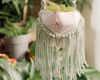Macramé Plant Hanger with Pot