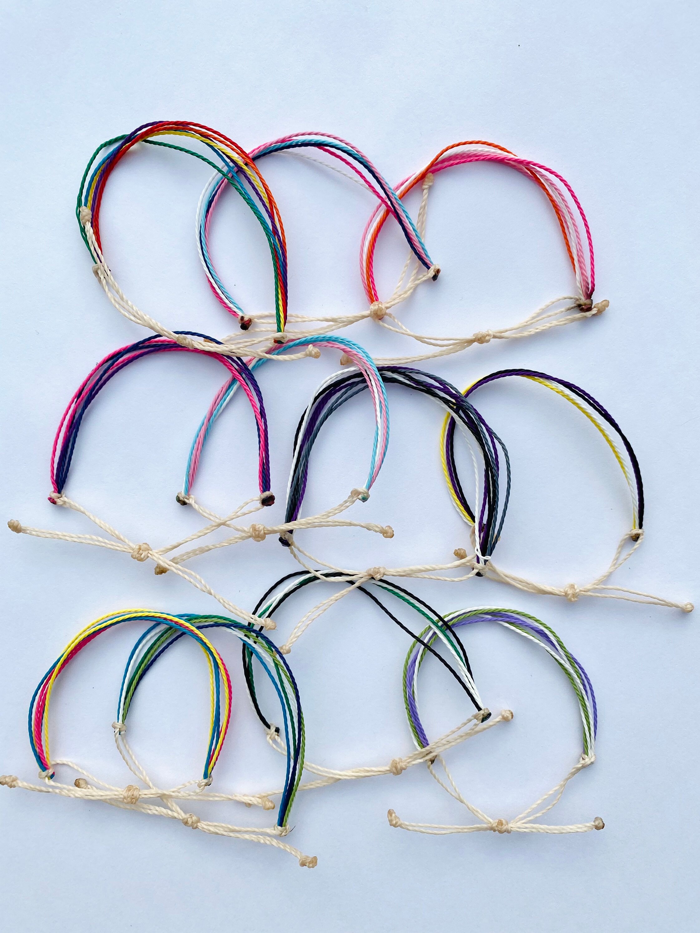 PRIDE Wax String Bracelets