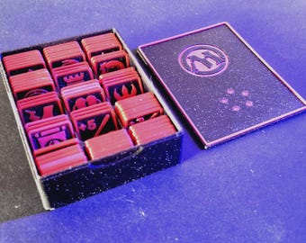 Pudełko na żetony MTG – drukowane w 3D etui na żetony/liczniki do gry Magic The Gathering