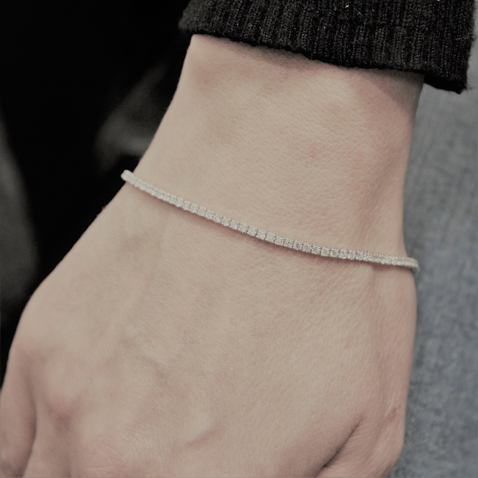 Tennis Bracelet With Extender Etsy UK