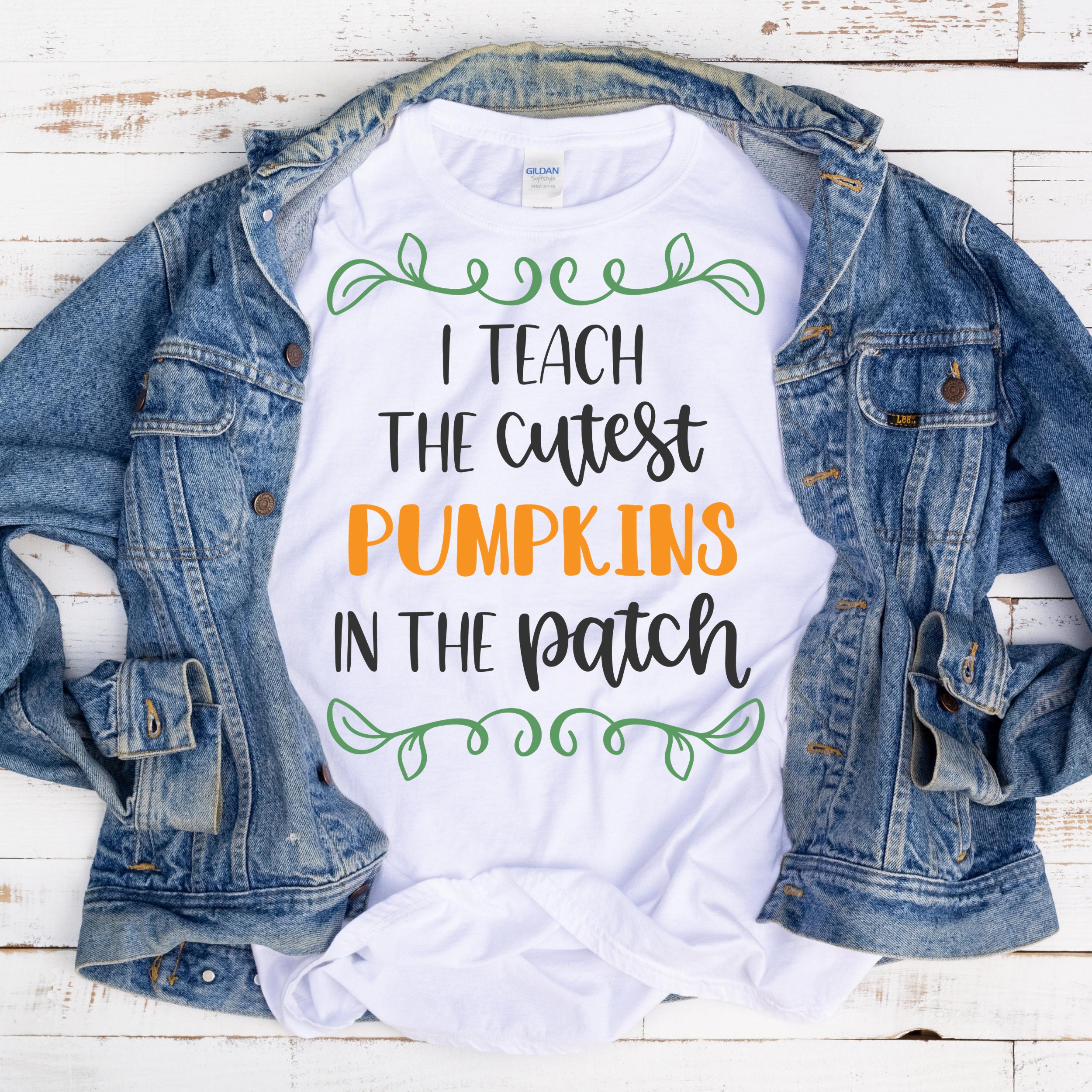 Fall Teacher T-Shirt/Fall T-Shirts/Fall Pumpkin Tee/Cute Fall | Etsy