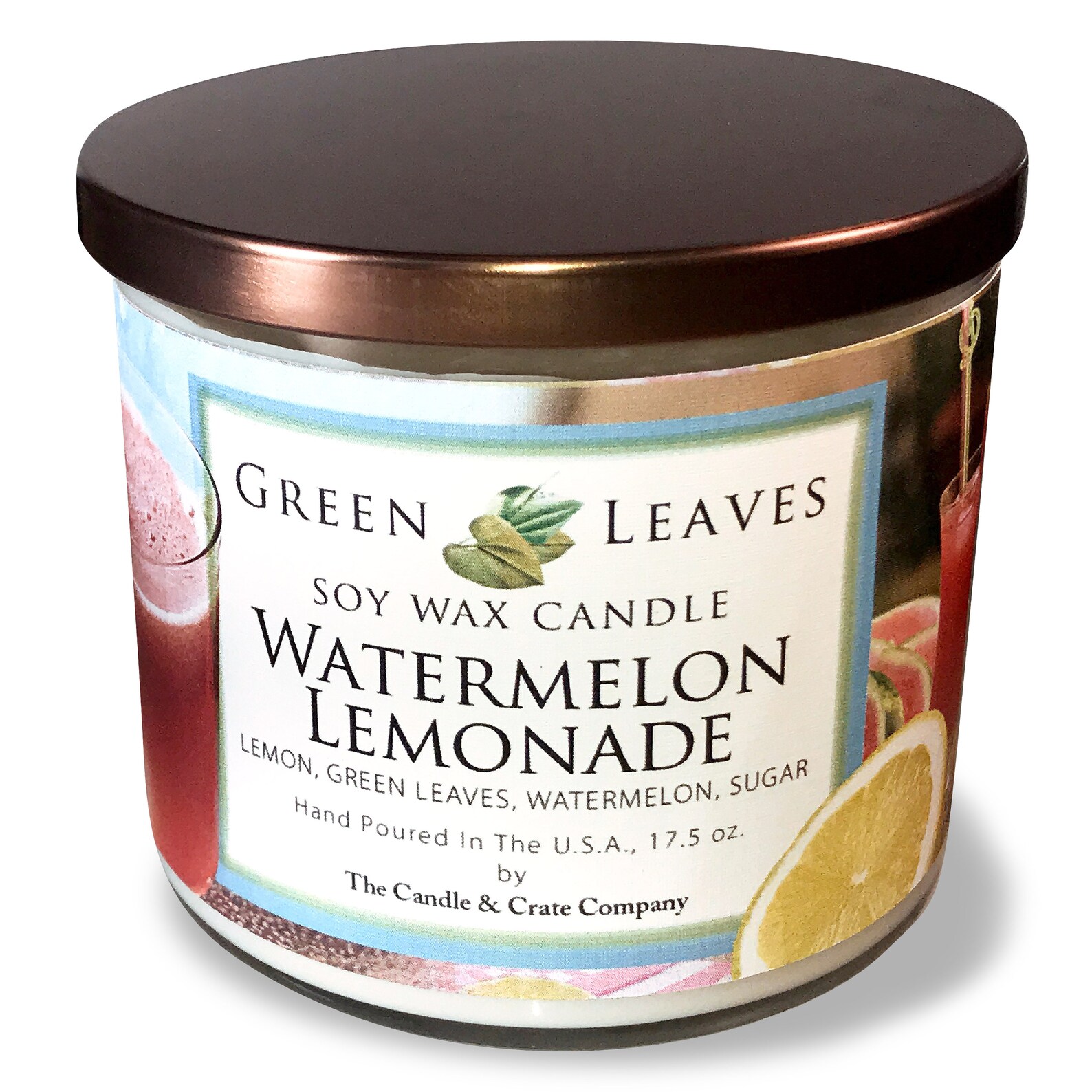 Watermelon Lemonade Candle Scented Candle Summer Candle Soy Etsy