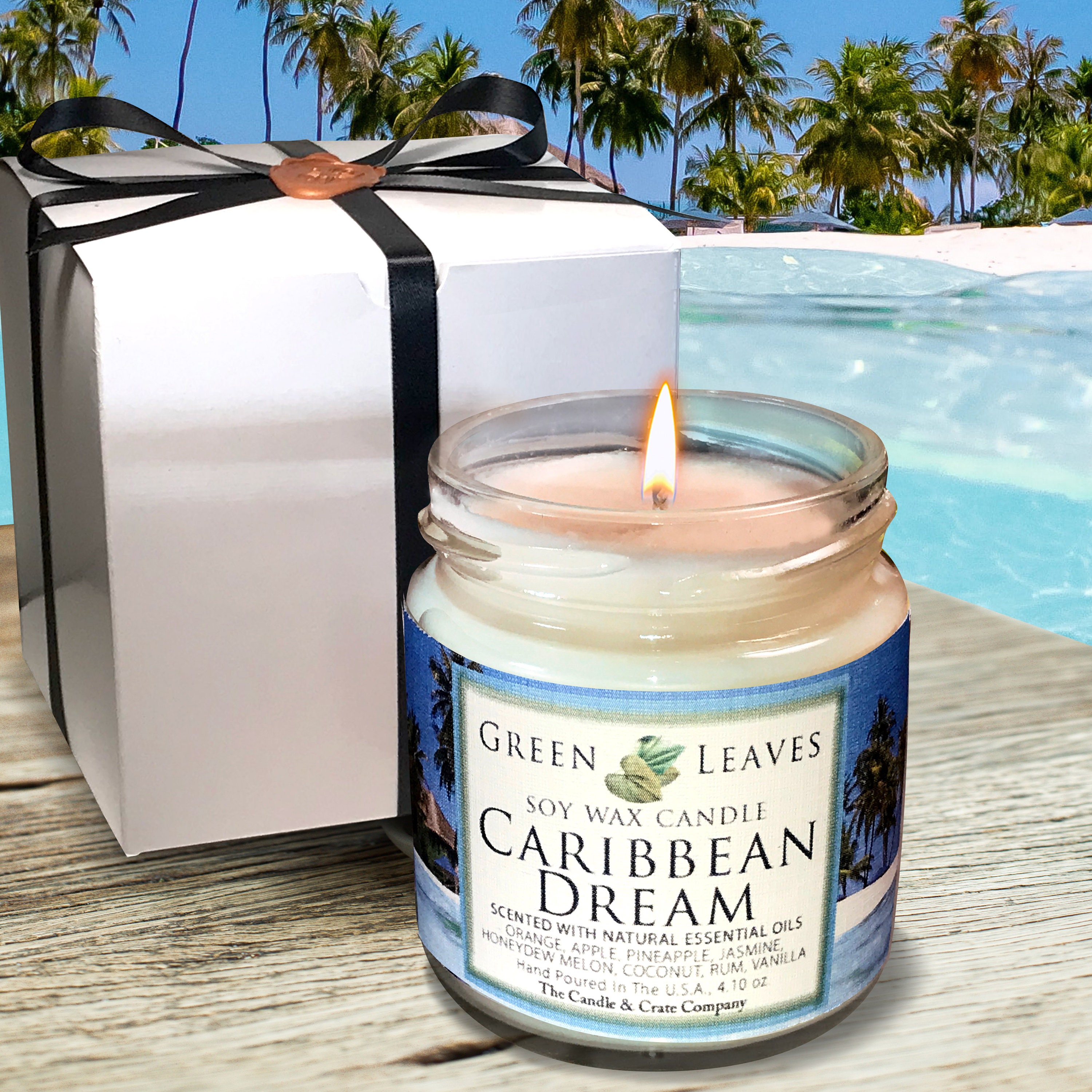 Caribbean Dream Handmade Candle Soy Candle AMAZING SCENT Etsy