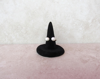 Double Pearl Sterling Silver Ring