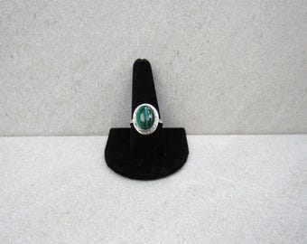 Malachite Ring - Sterling Silver Minimalist Jewelry