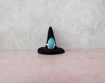 Sterling Silver Campitos Turquoise Ring – Size 9 1/4