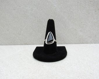 Black Onyx Sterling Silver Ring - Handmade Artisan Jewelry
