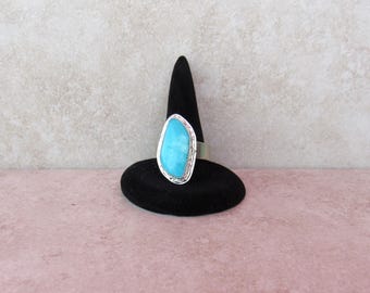 Sterling Silver Campitos Turquoise Ring – Size 10