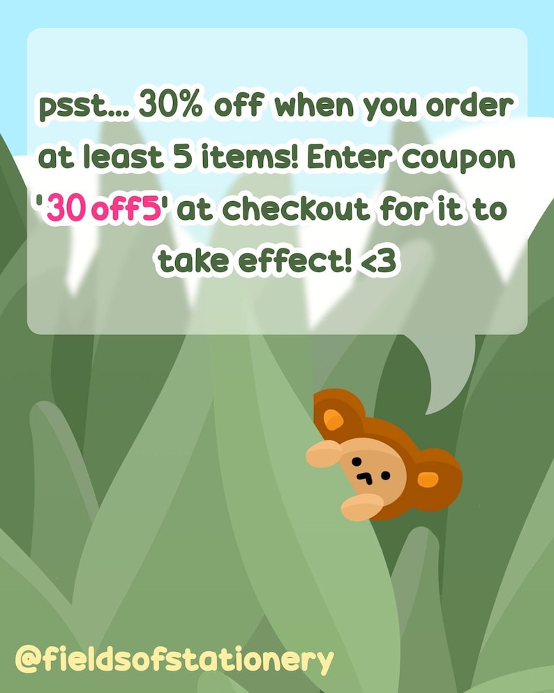 Animal Doodle Memo Pads, Korean Stationery Bear Patterned Notepads (100 Sheets) image 6