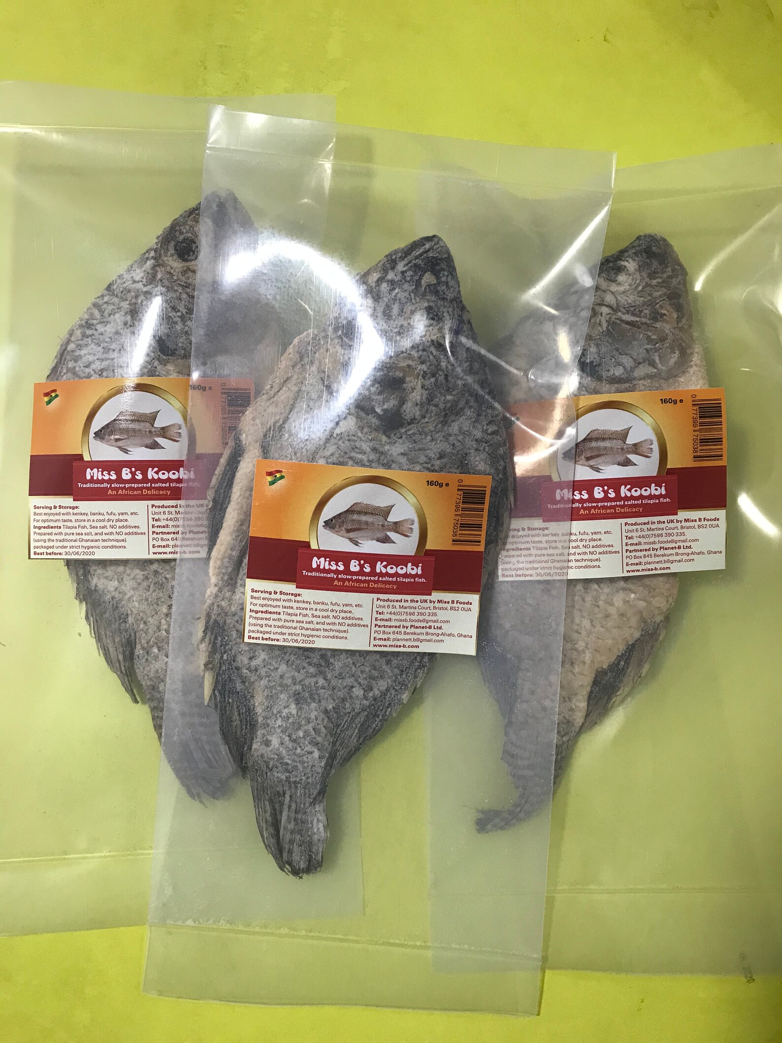 Salted and Dried Tilapia Fish koobi 3pieces X 160g 480g Etsy