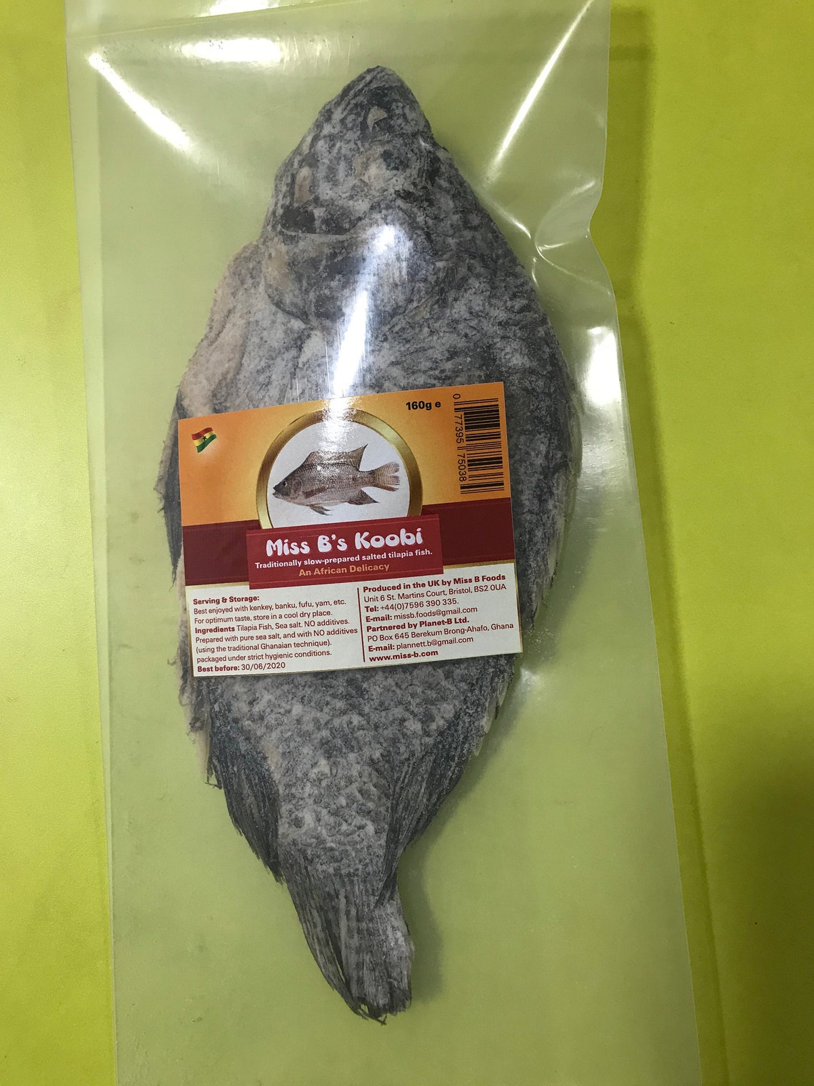 Salted and Dried Tilapia Fish koobi 3pieces X 160g 480g Etsy