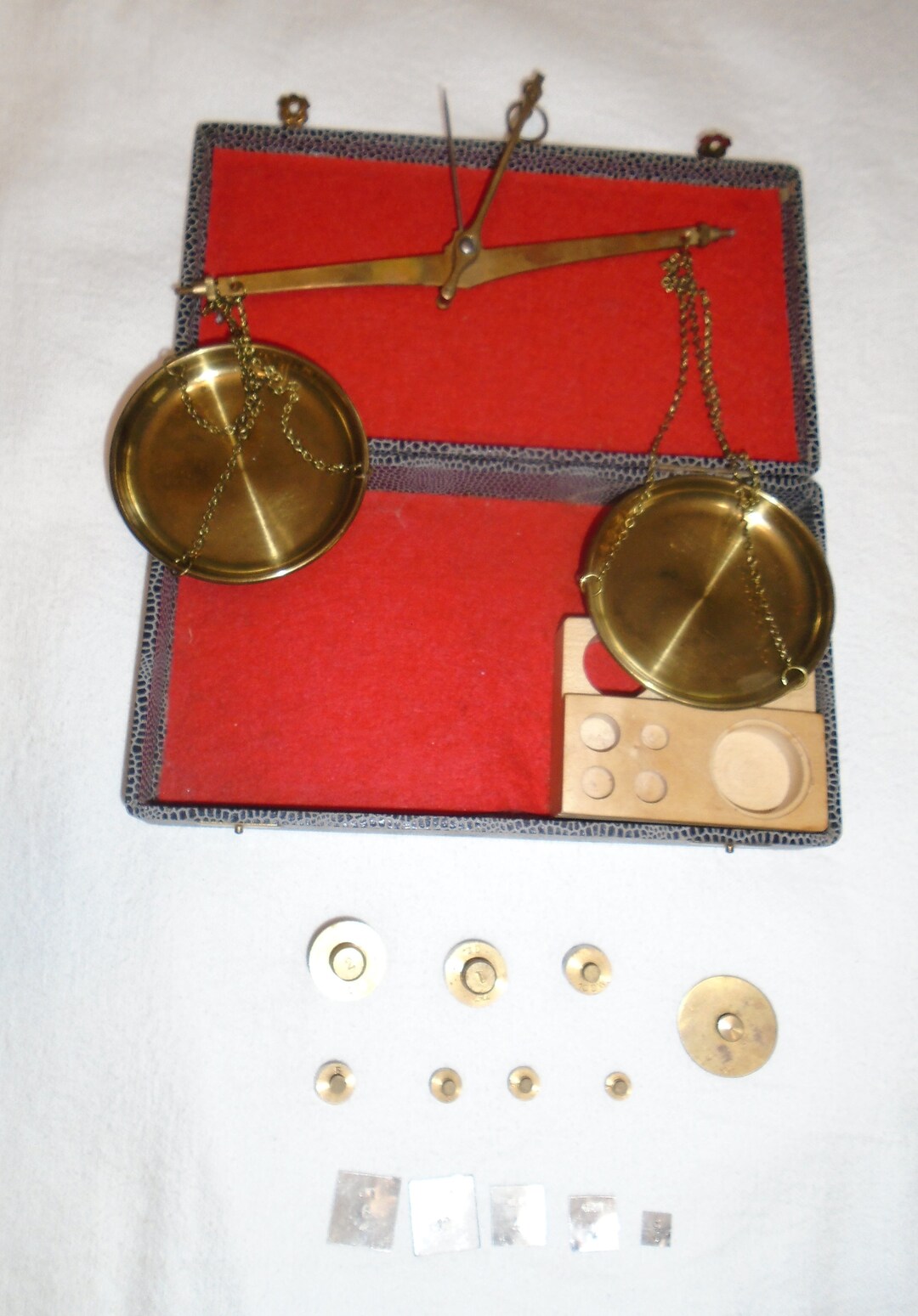 Antique Balance Scale W/ Box and Weights Jewelry Apothecary Etsy